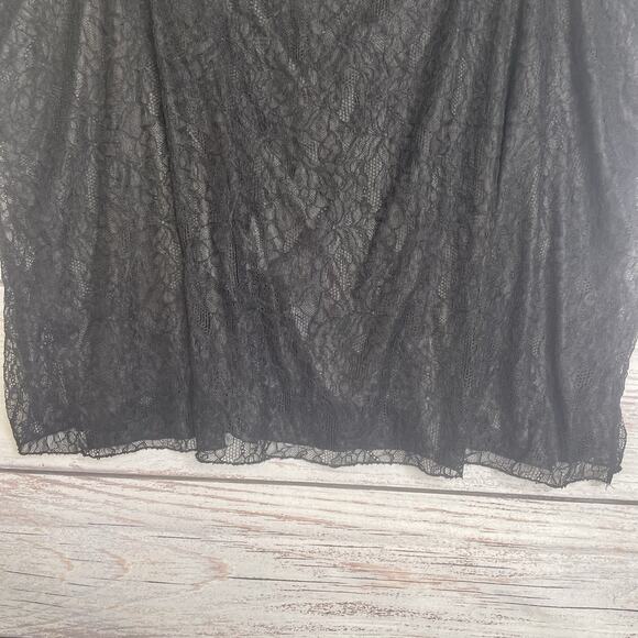 Cato Lace Cami Size 26/28W Babydoll Tank Top Black Bella Coquette Crochet Witchy - Picture 4 of 14